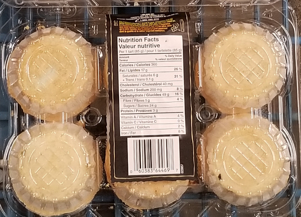 Farmers Market Pecan Butter Tarts, 510g/18oz., 6ct, {Imported from Canada}