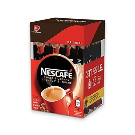 Nescafe Sweet & Creamy Original Sachets, 18ct x 22g, (Imported from Canada)