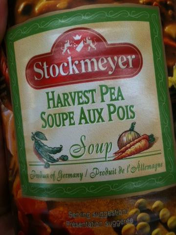Stockmeyer Soups, Harvest Pea, 780ml/ 26oz. Can, (Imported from Canada)