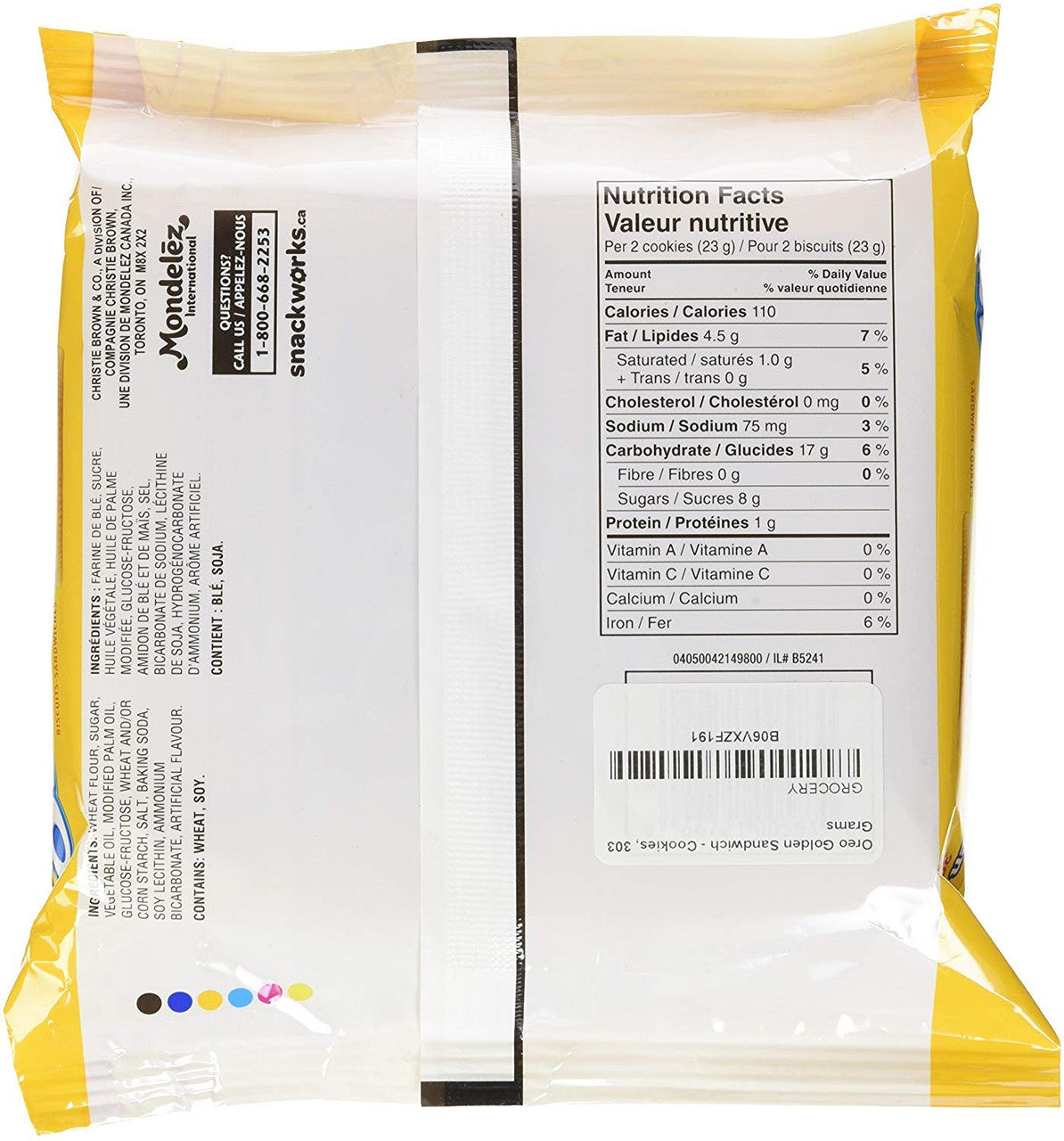 Oreo Golden Cookies, 303g/10.7oz, Bag, {Imported from Canada}