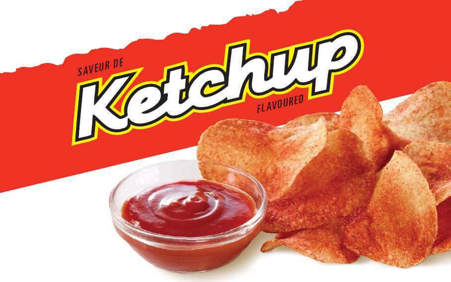 Old Dutch Ketchup Flavour Chips [3 Large Bags] {Imported from Canada}