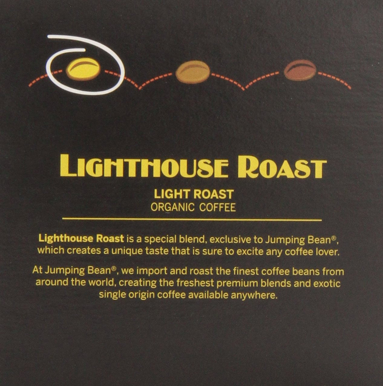 Jumping Bean Lighthouse Light Roast Fairtrade Organic 100% Compostable Coffee Pods - 12ct