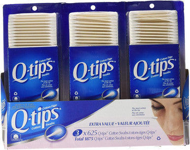 Q-tips Cotton Swabs, 625 ct (3pk) {Imported from Canada}