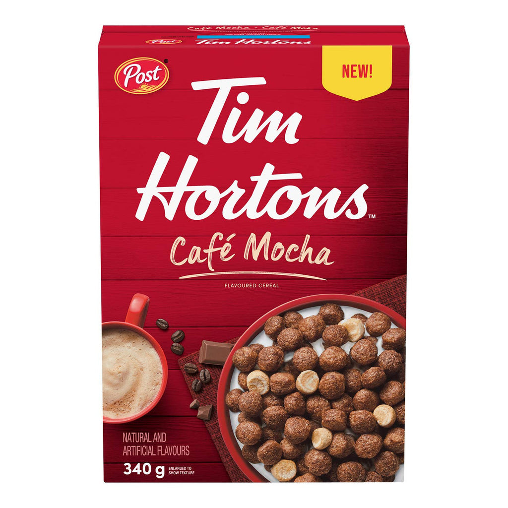 Tim Hortons Cafe Mocha Flavoured Cereal, 340g/12 oz., {Imported from Canada}