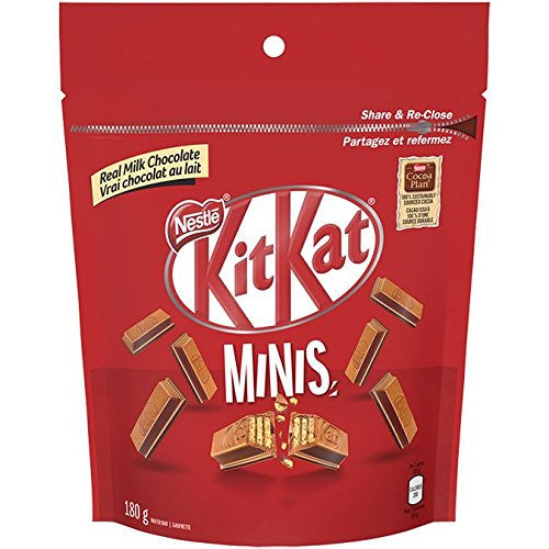 Kit Kat Minis 180g/6.3 oz.,  Pouch {Imported from Canada}