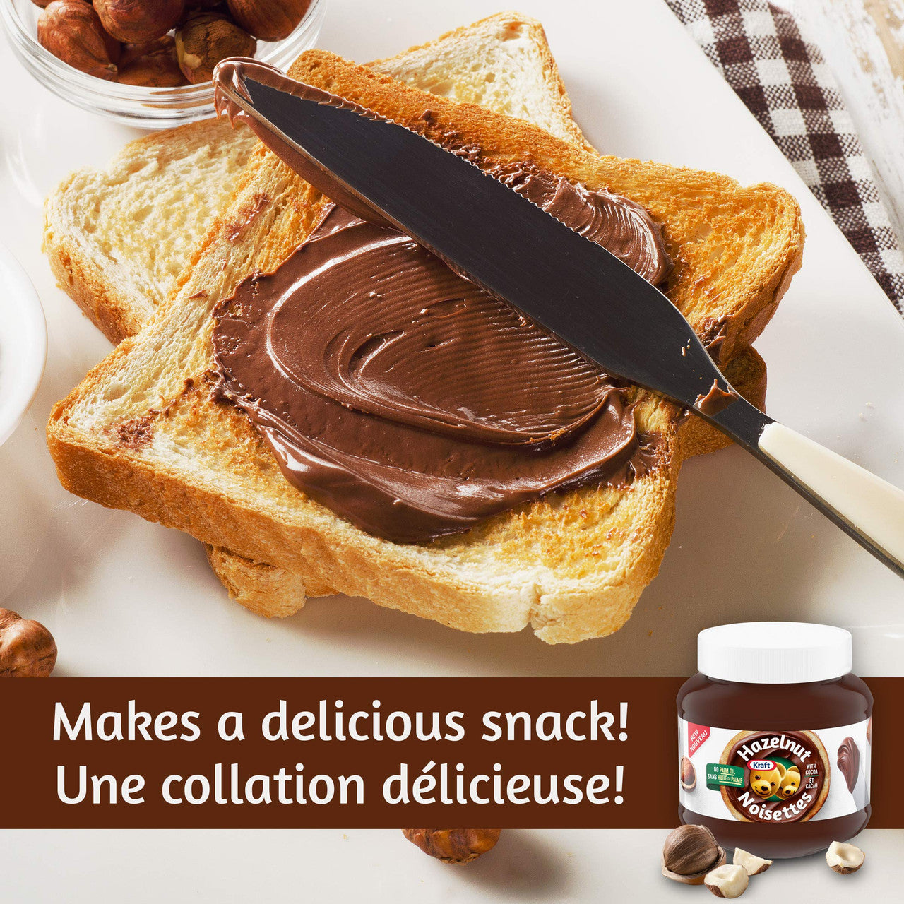  Nutella Hazelnut Chocolate Spread, 1kg/35.3 oz., {Imported  from Canada} : Grocery & Gourmet Food