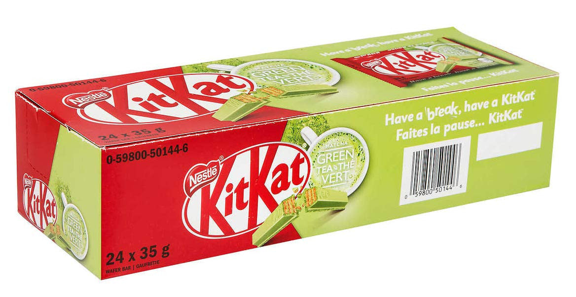 NESTLE Kit Kat Green Tea Chocolate 24ct x 35g/1.2 oz {Imported from Canada}