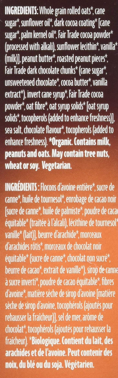 Nature's Path Organic Granola Bar - Love Crunch Chocolate Peanut Butter, 180g/6.3oz., {Imported from Canada}