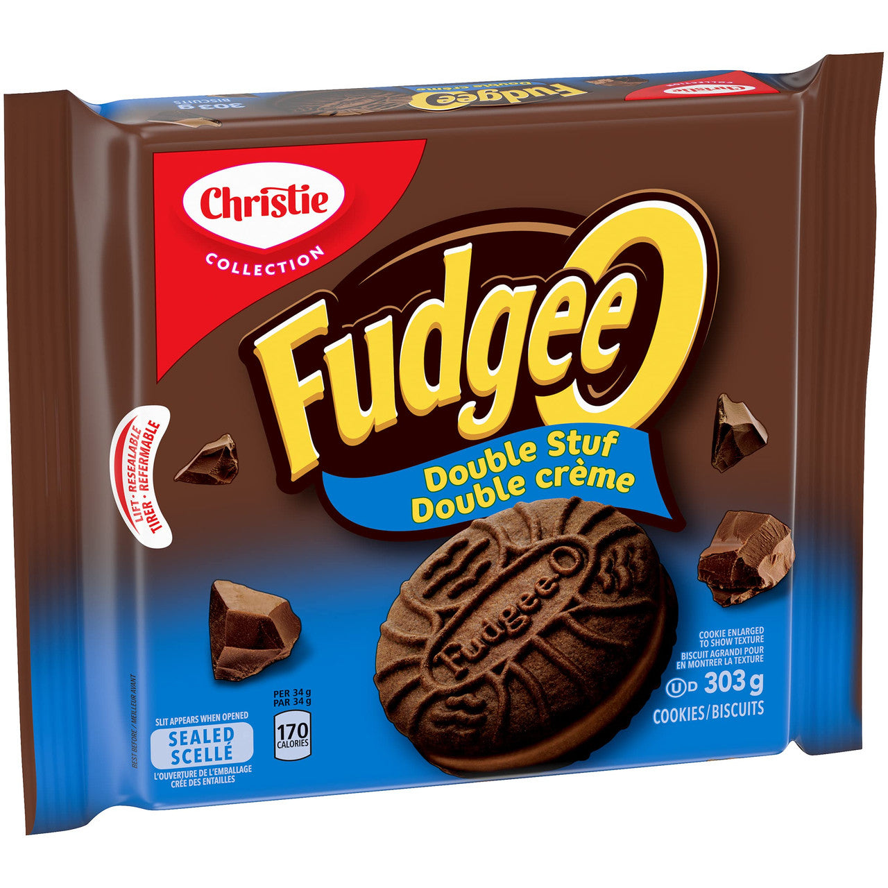 Christie Fudgeeo, Double Stuf, Cookies, 303g/10.68oz {Imported from Canada}