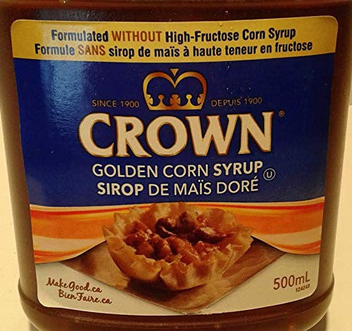 Crown Golden Corn Syrup, 2ct, 500 mL/16.9oz., Bottles, {Imported from Canada}