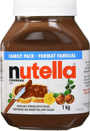 Nutella Hazelnut Chocolate Spread, 1kg/35.3 oz., {Imported from Canada}