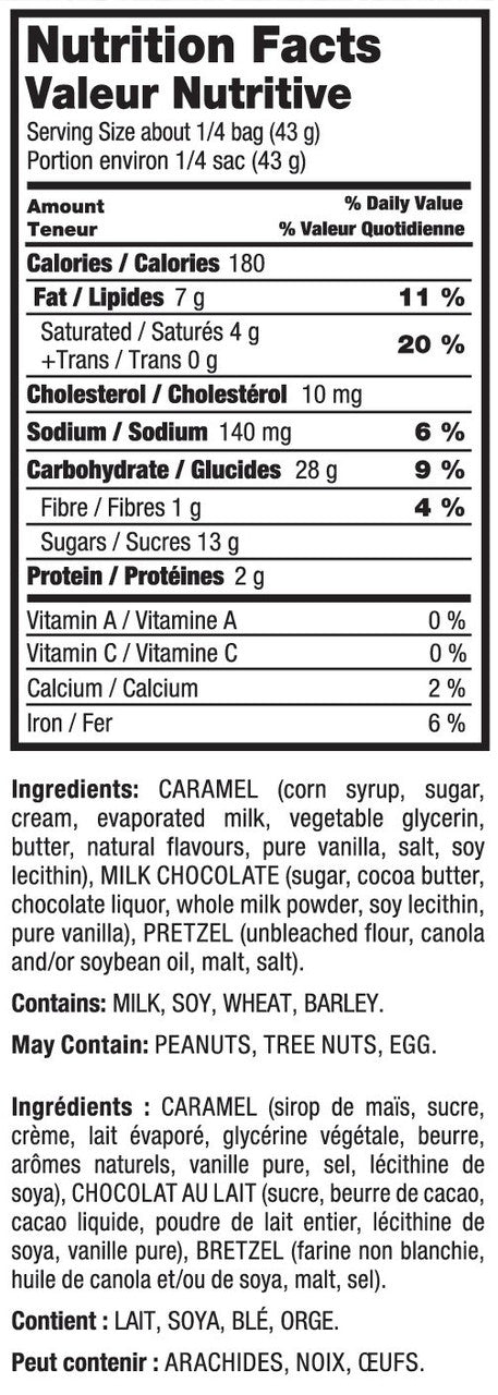 Snappers Original Milk Chocolate, 170g/6 oz., {Imported from Canada}