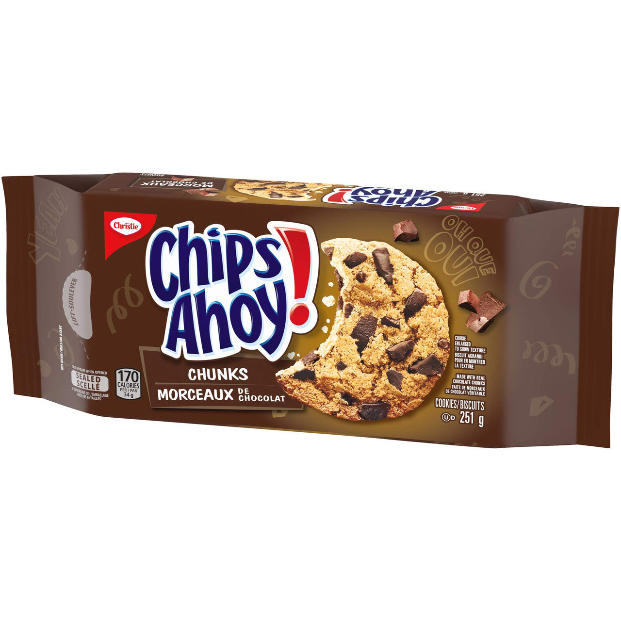 Christie Chips Ahoy! Chunks Chocolate-Chip - Cookies, 251g/8.9 oz. {Imported from Canada}
