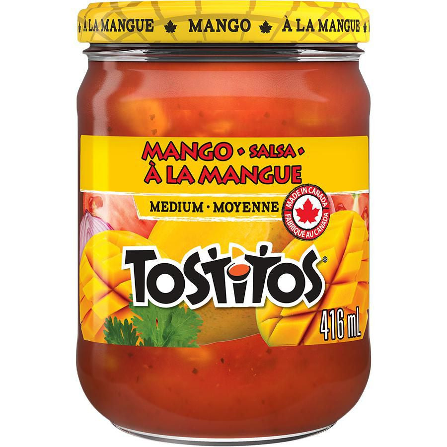 Tostitos Medium Mango Salsa Dip, 416ml/14 fl. oz., Jar {Imported from Canada}