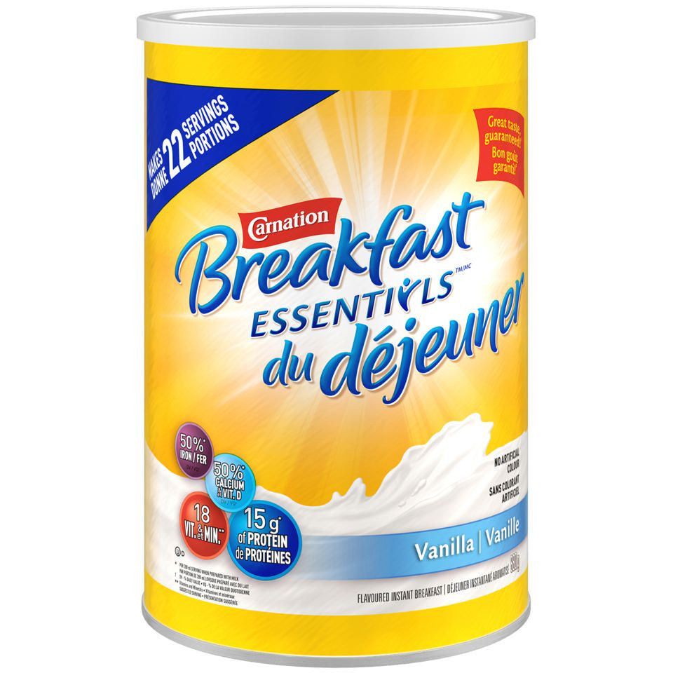 Carnation Breakfast Essentials Vanilla Drink Mix, 880g/1.9 lbs. {Imported from Canada}