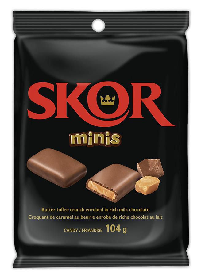 Skor Minis Bars Peg Bag 104g/3.66oz (Imported from Canada)