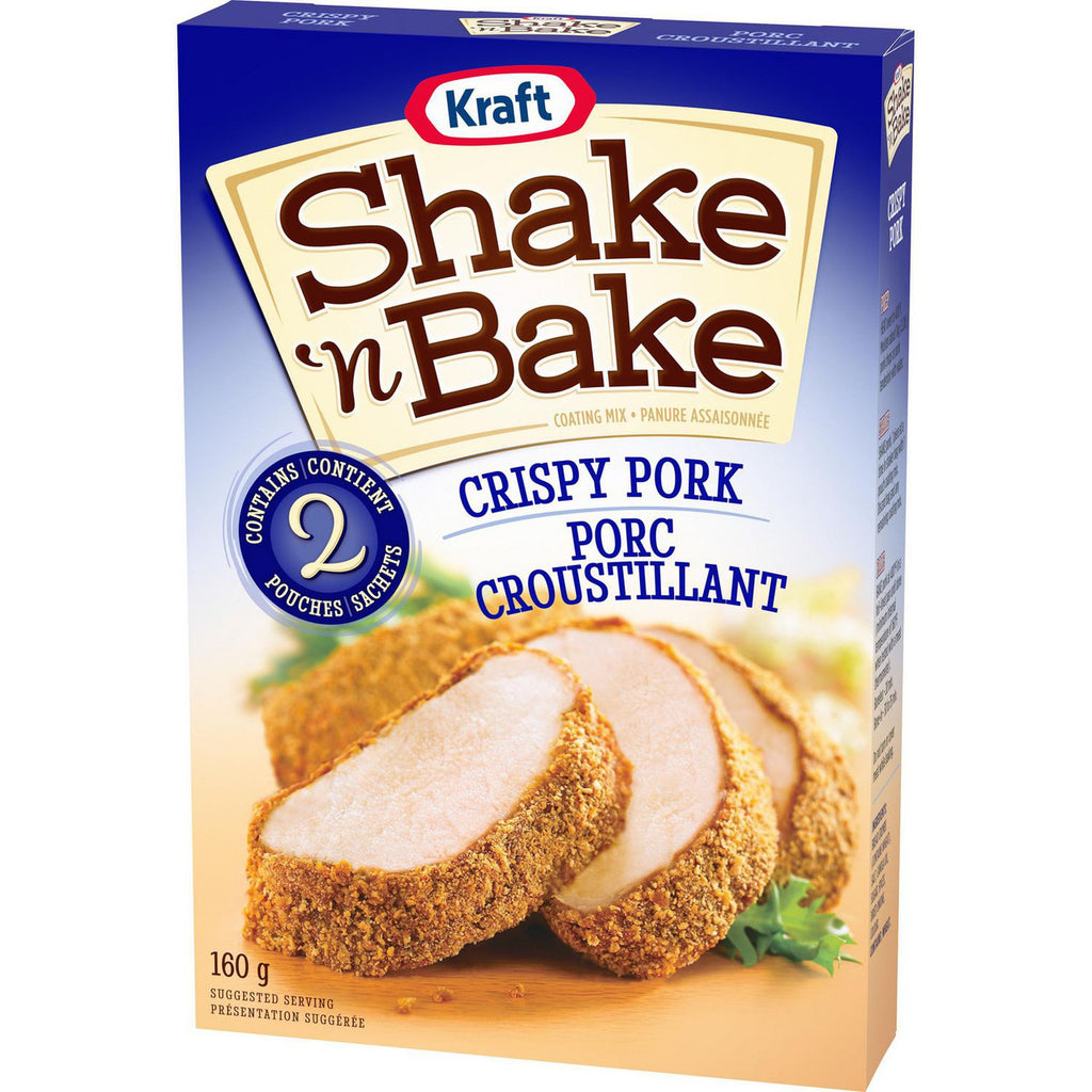 Kraft Shake 'n Bake Crispy Pork Coating Mix, 160g/5.6 oz. Box {Imported from Canada}