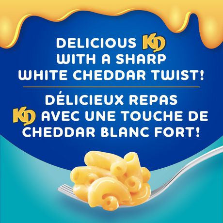 Kraft Dinner White Cheddar Mac & Cheese, 200g/7.1oz, 24ct {Imported from Canada}