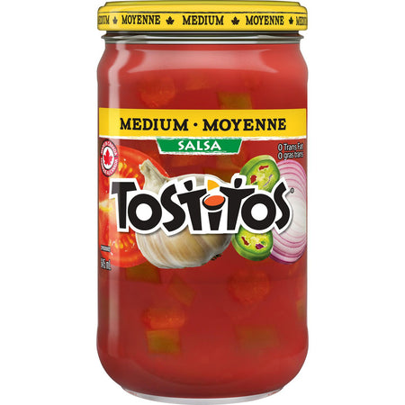 Tostitos Medium Salsa Dip, 645mL/22.5 fl. oz., Jar {Imported from Canada}
