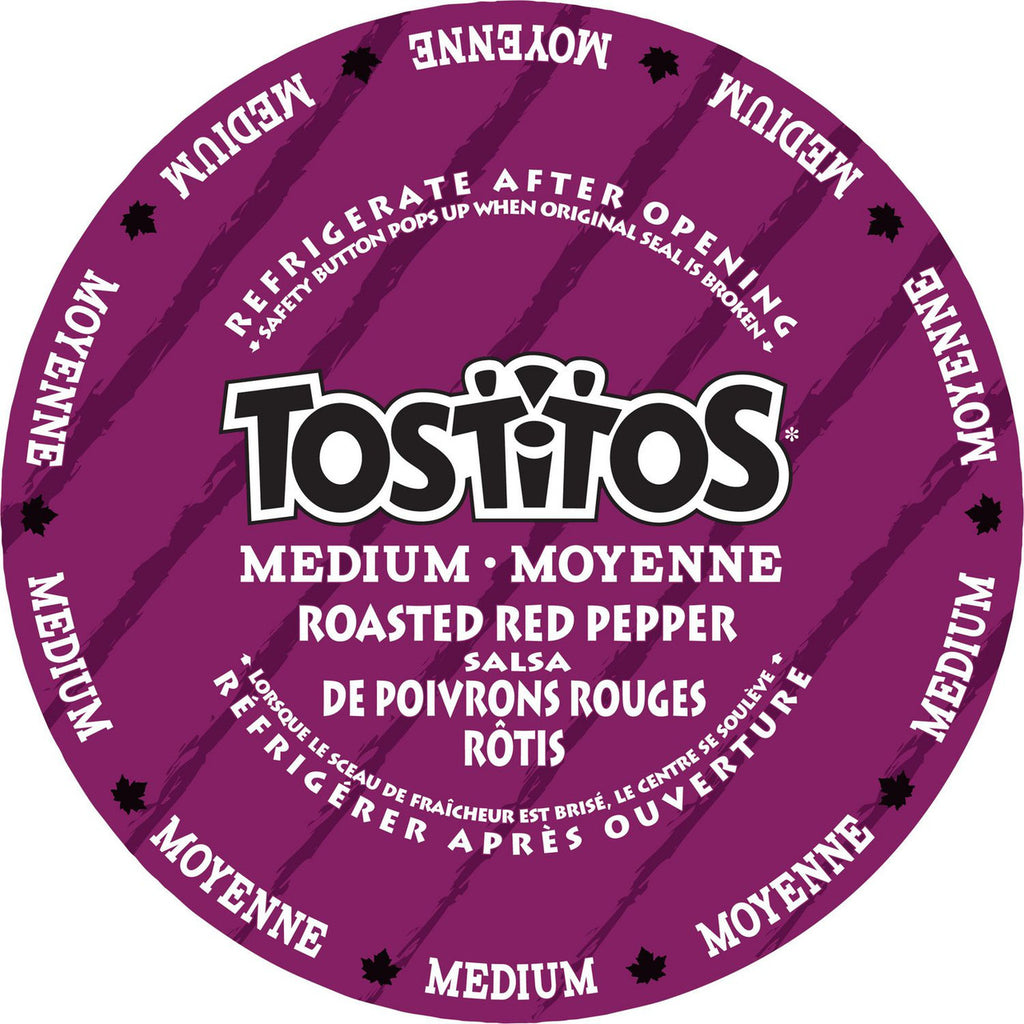 Tostitos Medium Roasted Red Pepper Salsa Dip, 423ml/15 fl. oz., Jar {Imported from Canada}