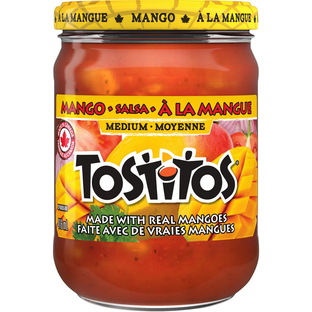 Tostitos Medium Mango Salsa Dip, 416ml/14 fl. oz., Jar {Imported from Canada}