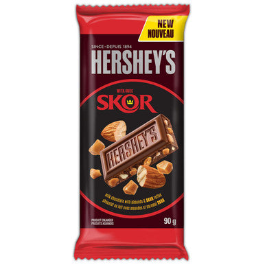 Hershey's Almond & Skor Chocolate Bar, 90g/3.1 oz., {Imported from Canada}