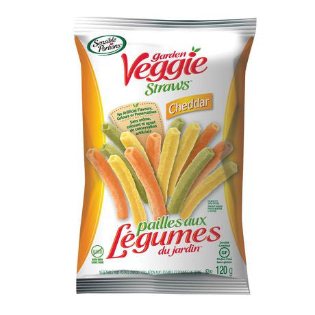 Sensible Portions Veggie Straws, Cheddar, 120g/4.2 oz. {Imported from Canada}