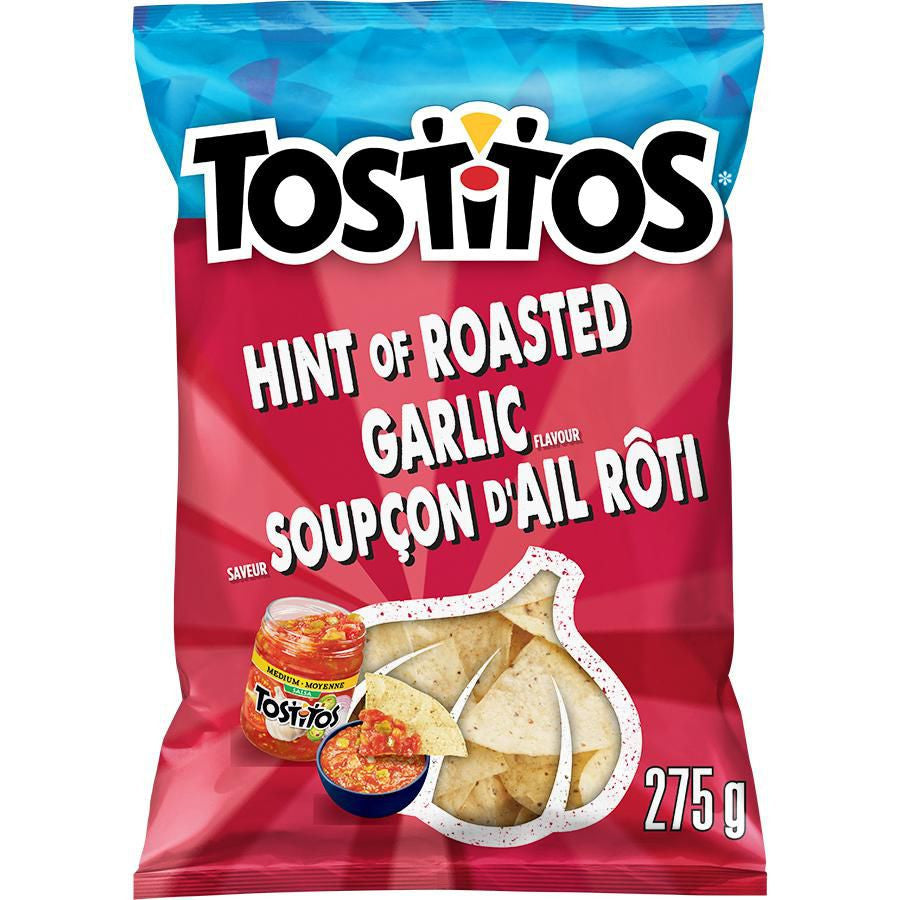 Tostitos Hint of Roasted Garlic Tortilla Chips 275g/9.7 oz., {Imported from Canada}