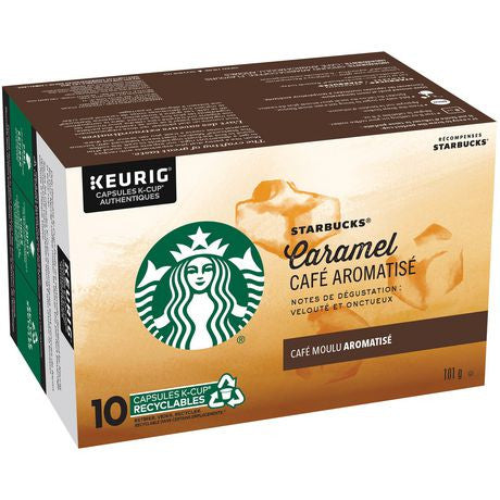 Starbucks Caramel Flavored Coffee K-Cup 10ct, 101g/3.5 oz. (Imported from Canada)