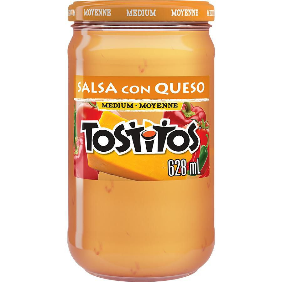 Tostitos Medium Salsa Con Queso Dip, 628mL/22 fl. oz., {Imported from Canada}