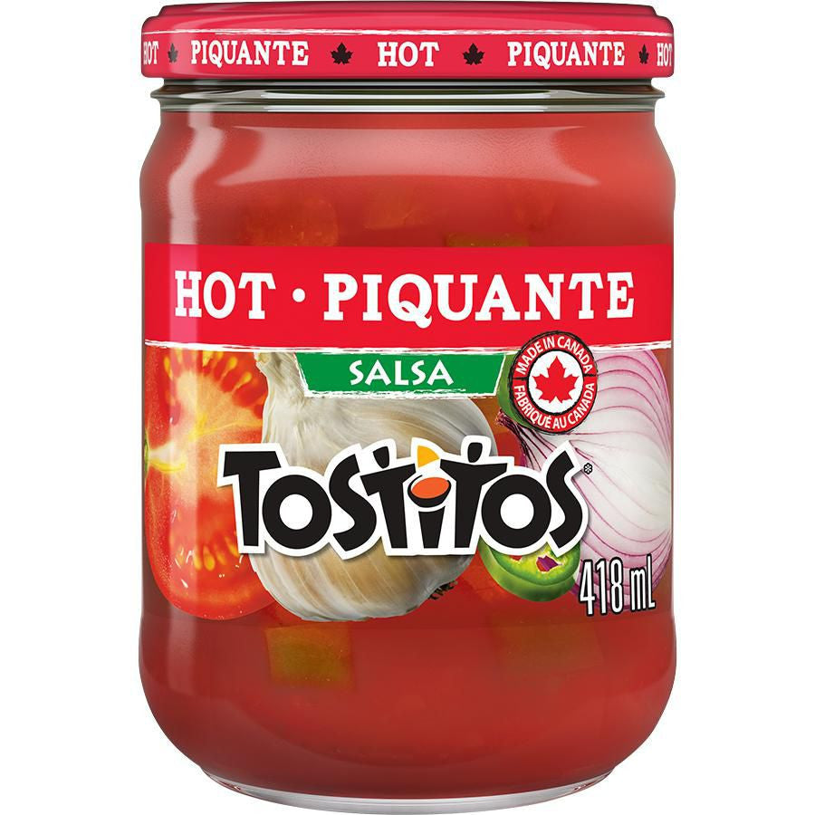 Tostitos Hot Salsa Dip, 418ml/14.1 oz., Jar {Imported from Canada}