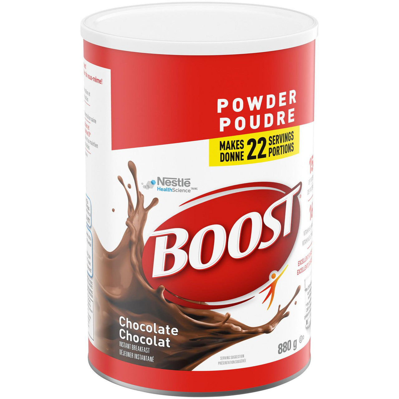 Boost Nutritional Powder Instant Chocolate Breakfast Drink Mix, 880g/1.9 lbs. {Imported from Canada}