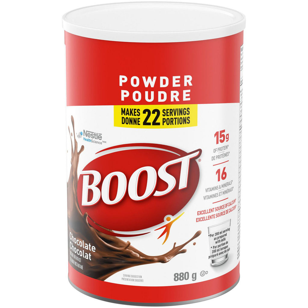 Boost Nutritional Powder Instant Chocolate Breakfast Drink Mix, 880g/1.9 lbs. {Imported from Canada}