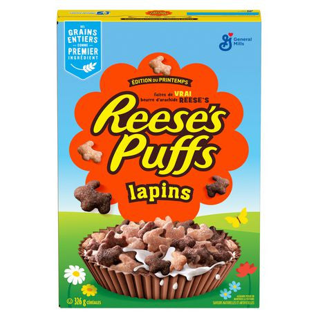 Reese Puffs Bunnies Cereal, Special Easter Edition, 326g/11.5 oz., {Imported from Canada}
