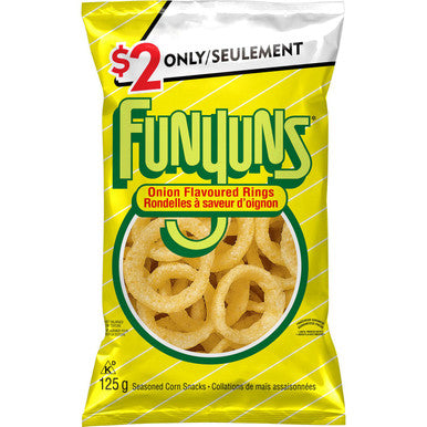 Funyuns Onion Flavored Rings, 125g/4.4 oz., (Imported from Canada)