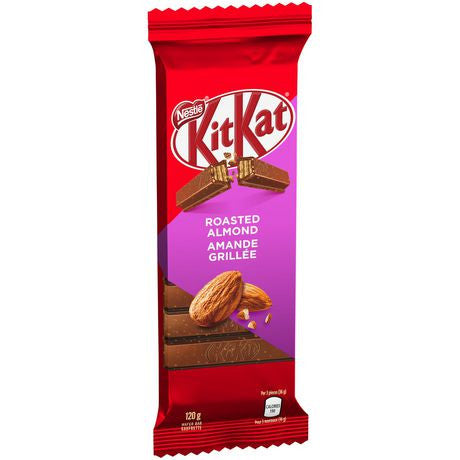 Nestle KitKat Roasted Almond Wafer Bar, 120g/4.1 oz., {Imported from Canada}