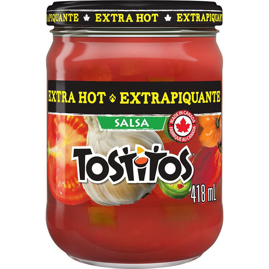Tostitos Extra Hot Salsa Dip, 418ml/14.1 oz., {Imported from Canada]