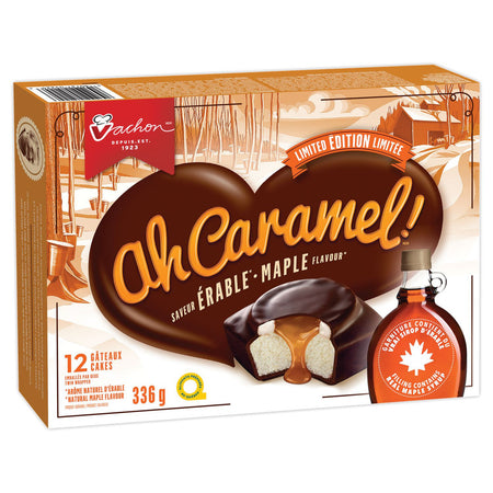 Vachon Ah Caramel! Cake, Limited Edition Maple Flavor, 336g/11.7 oz.,  {Imported from Canada}