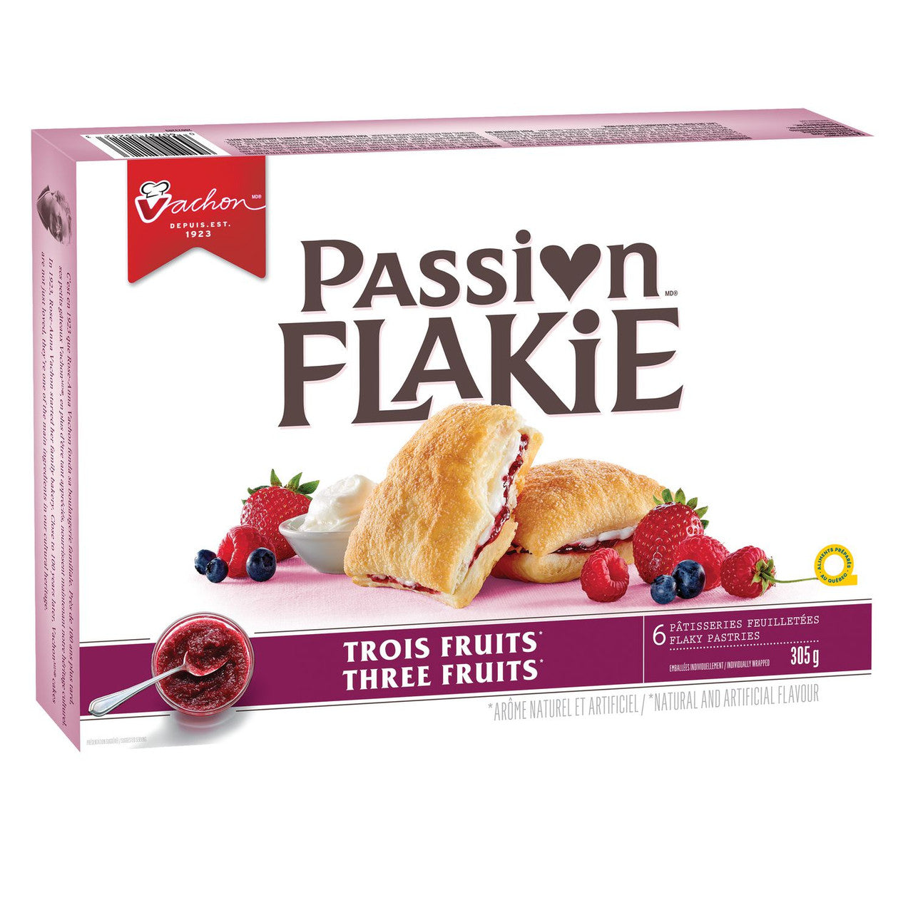 Vachon Passion Flakie Pastries Three Fruits 305g/10.8oz,  {Imported from Canada}