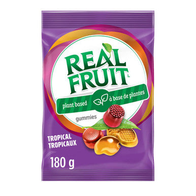 Dare RealFruit Gummies, Tropical Flavor, 180g/6.3 oz., Bag, {Imported from Canada}