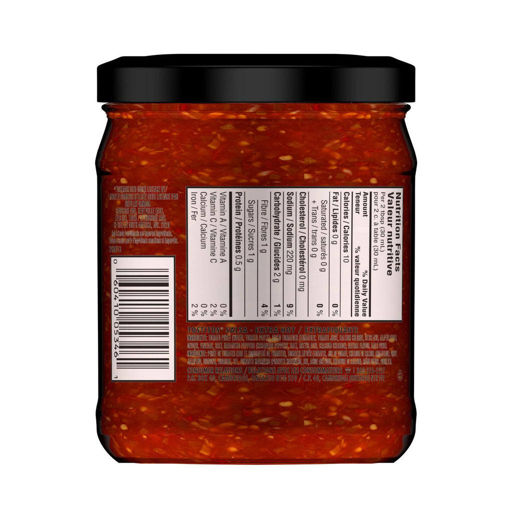 Tostitos Extra Hot Salsa Dip, 418ml/14.1 oz., {Imported from Canada]