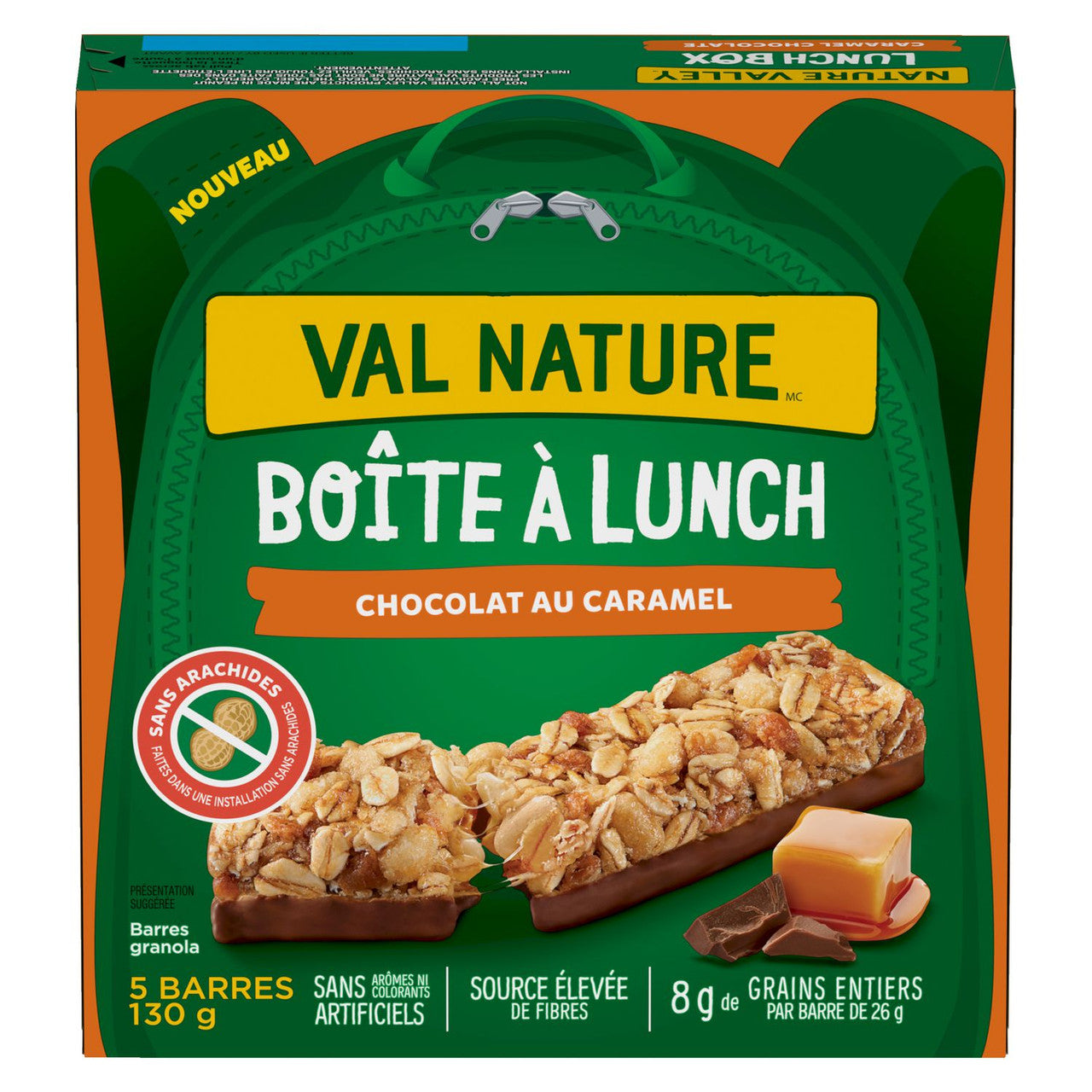 Nature Valley Lunch Box Caramel Chocolate Granola Bar, 5-Count, 130g/4.5 oz. {Imported from Canada}