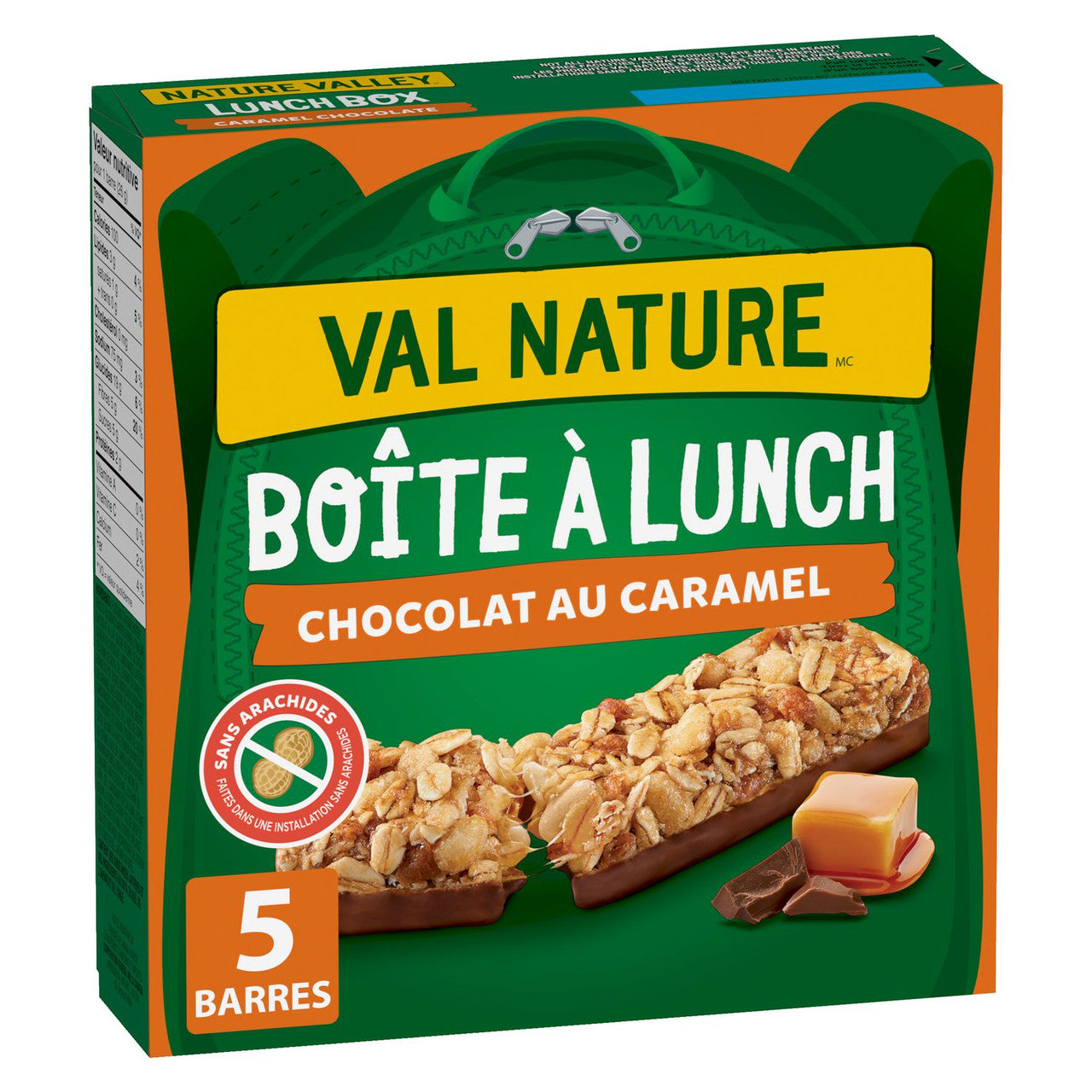 Nature Valley Lunch Box Caramel Chocolate Granola Bar, 5-Count, 130g/4.5 oz. {Imported from Canada}