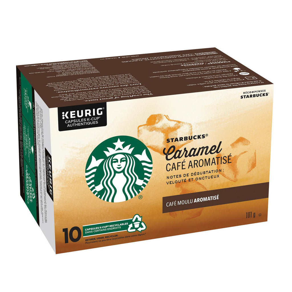 Starbucks Caramel Flavored Coffee K-Cup 10ct, 101g/3.5 oz. (Imported from Canada)