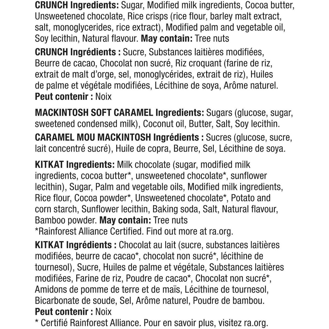 Nestle Minis Assorted Halloween Chocolate Bars, 70ct., 590g/1.3 lbs., {Imported from Canada}