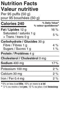 Sensible Portions Veggie Puffs, White Cheddar, 106g/3.7 oz., {Imported from Canada}