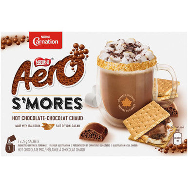 Carnation Hot Chocolate, Aero S'mores (7ct x 25g) sachets, {Imported from Canada}