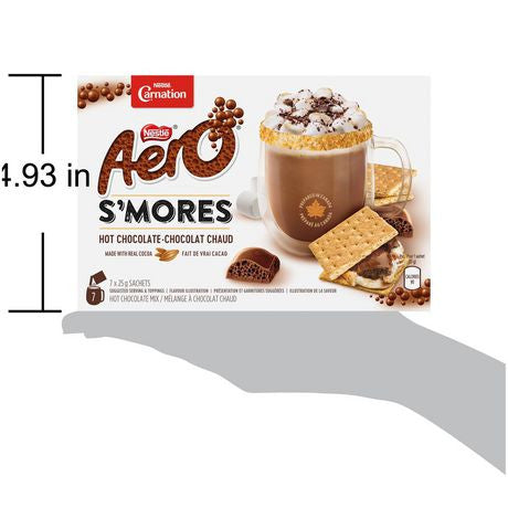 Carnation Hot Chocolate, Aero S'mores (7ct x 25g) sachets, {Imported from Canada}