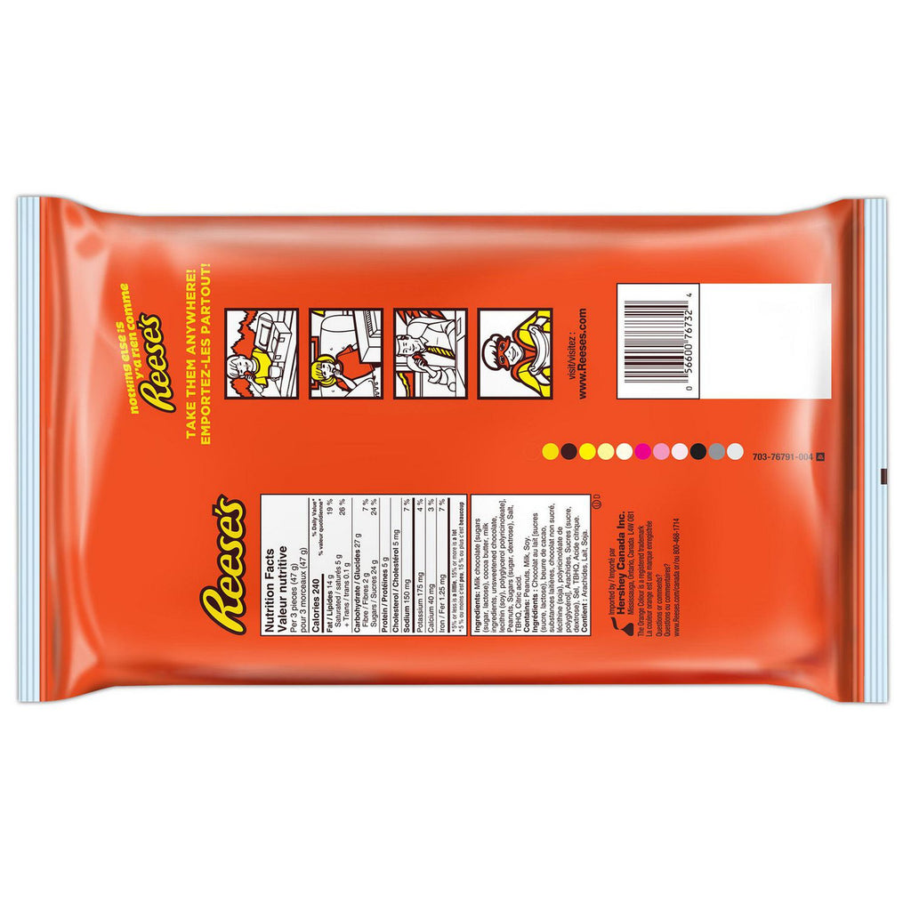 Reese's Peanut Butter Cup Snack Size Halloween Candy, 30ct Bag, 468g/1 lb. {Imported from Canada}