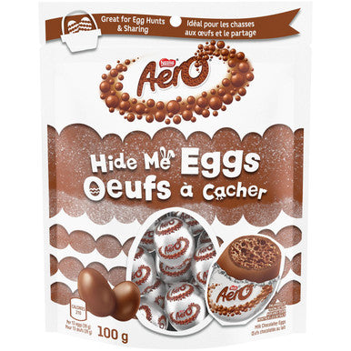 Nestle Aero Easter Hide Me Chocolate Eggs 100g/3.5 oz, (Imported from Canada)